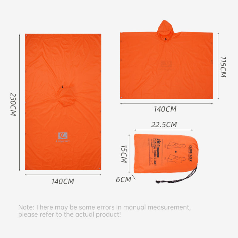 RainMaster 3-en-1 – Poncho Tout Usage