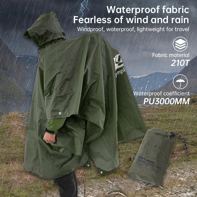 RainMaster 3-en-1 – Poncho Tout Usage