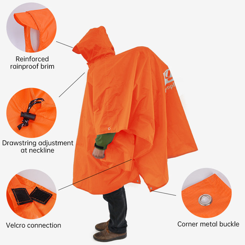RainMaster 3-en-1 – Poncho Tout Usage