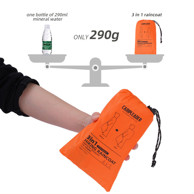 RainMaster 3-en-1 – Poncho Tout Usage