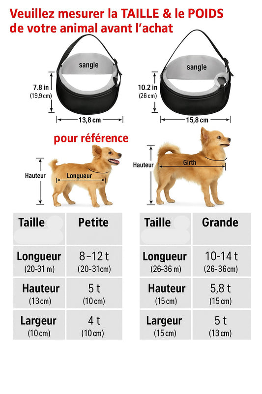 Sac de Transport Sport & Nature pour Chiens et Chats – Voyagez Ensemble, en Toute Liberté !